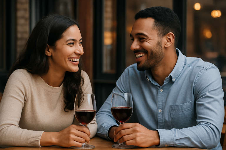 Couple enjoying a date 768 Couple enjoying a date 768